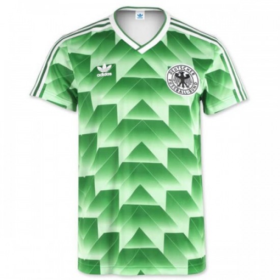 Camisola Alemanha Retro Equipamento Segundo 1990 Manga Curta